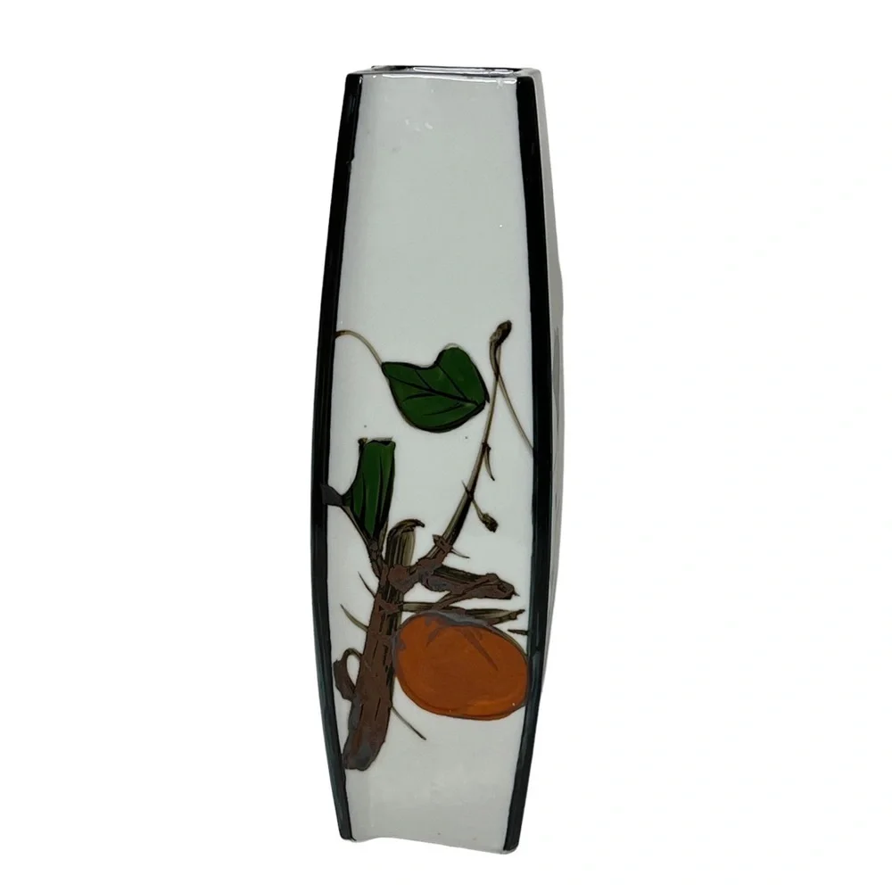 Hand Painted Seymour‎ Mann Peking East Collection Oriental Floral Vase Japan 12